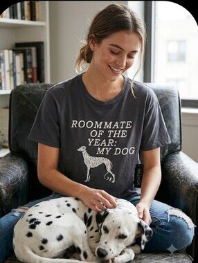 Wildfox Charcoal 'Roommate of the Year: My Dog' Graphic Dog Tee
